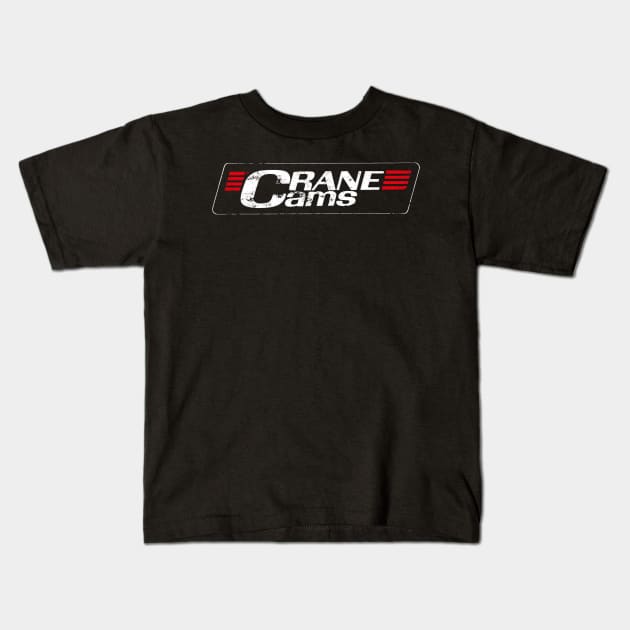 Crane Cams Kids T-Shirt by retrorockit